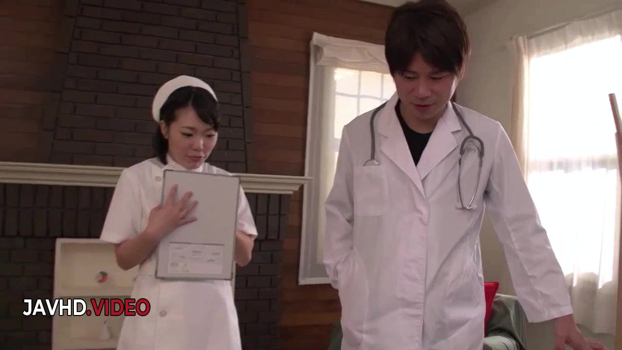 Japanese Nurse Ui Kinari Gives Hot Oral Pleasure Before Intimate Action