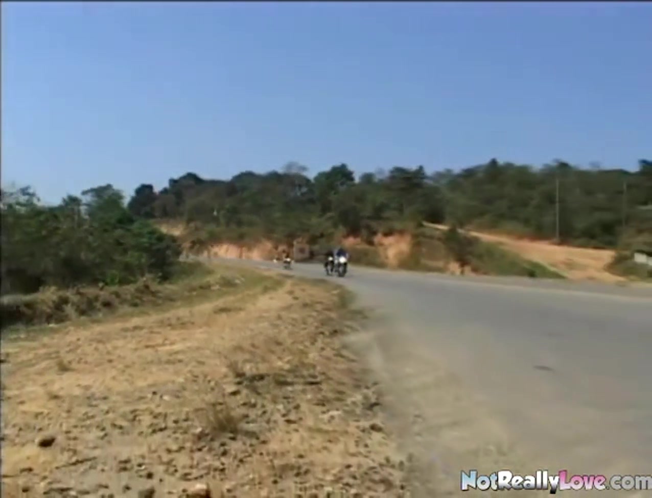 Biker chick penetrated in her tight little ass