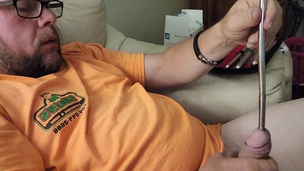 Sounding My Cock Till I Cum With 9-10mm Rod