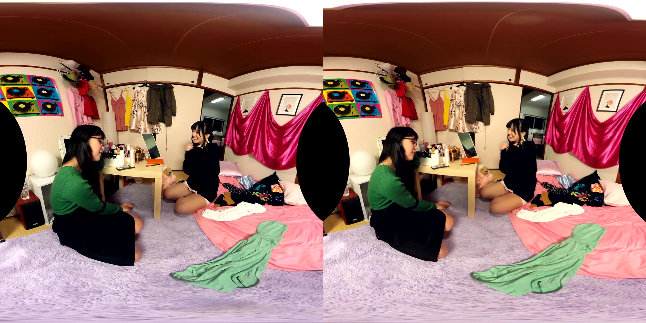 Apartment Days! Always Together; Softcore Japanese Lesbian Non-Nude Girlfriends Flirting