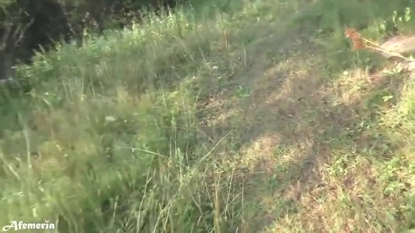 Femfoxfury - My Slutty Girlfriend Walks In The Park Naked And Jerks My Dick