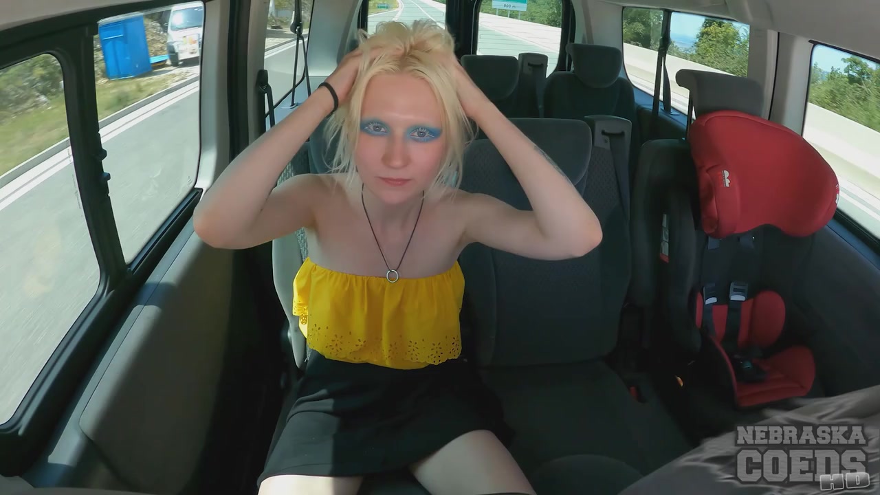 Ingrida Masturbating In The Car Driving To The Airport To Fly Home From Vacation