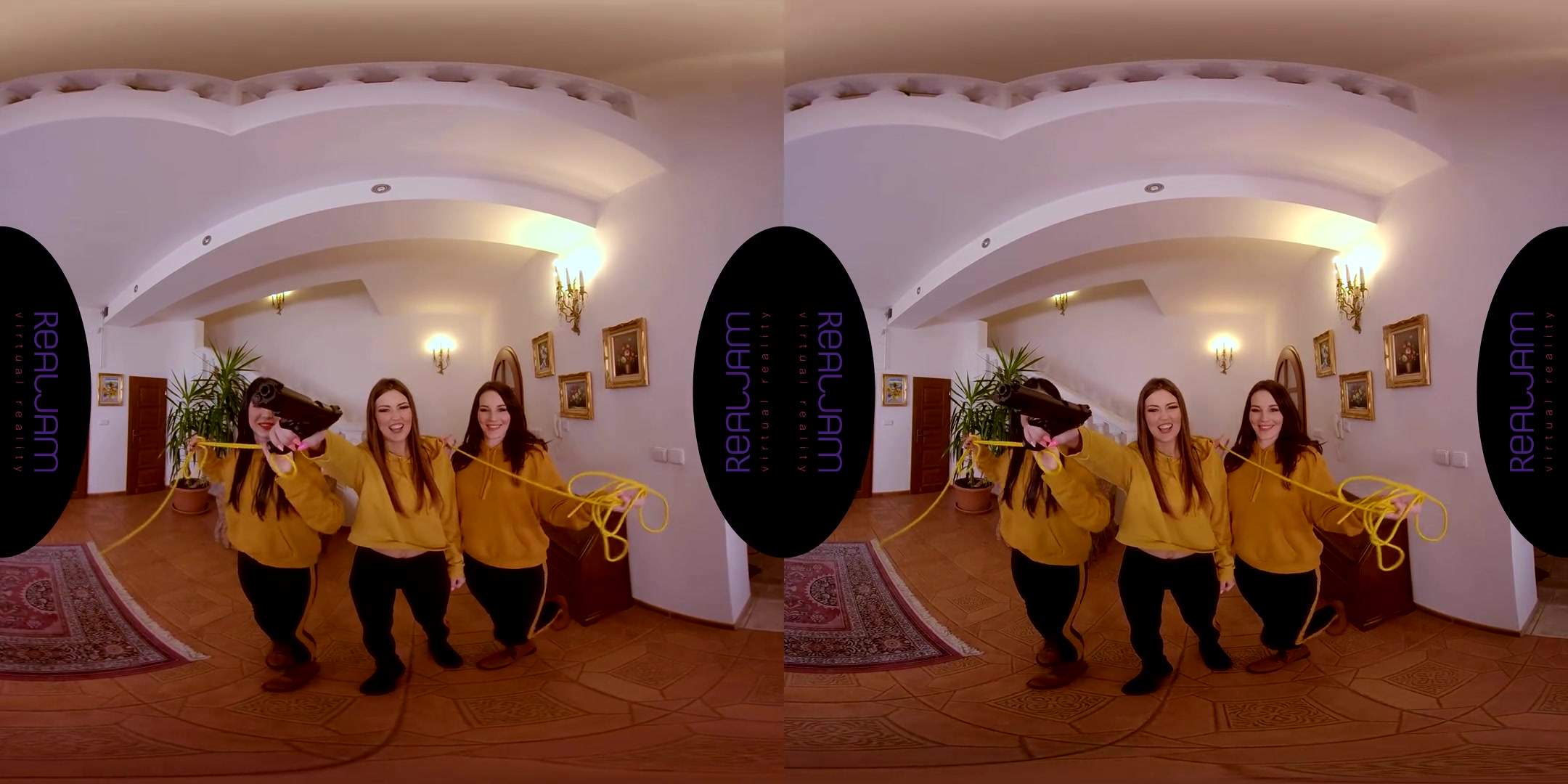 Amanda Hill & Cindy Shine & Lady Dee in Hot Robbery 2 - RealJamVR