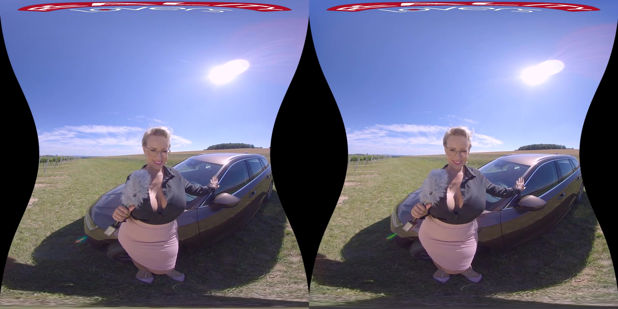 Sexy Car Review - Huge Tits Blonde Pornstar Hardcore