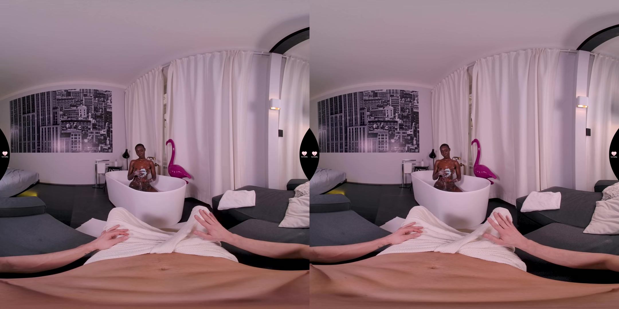 Hot Bath For Two And Cumshot On Her Ass - LustReality