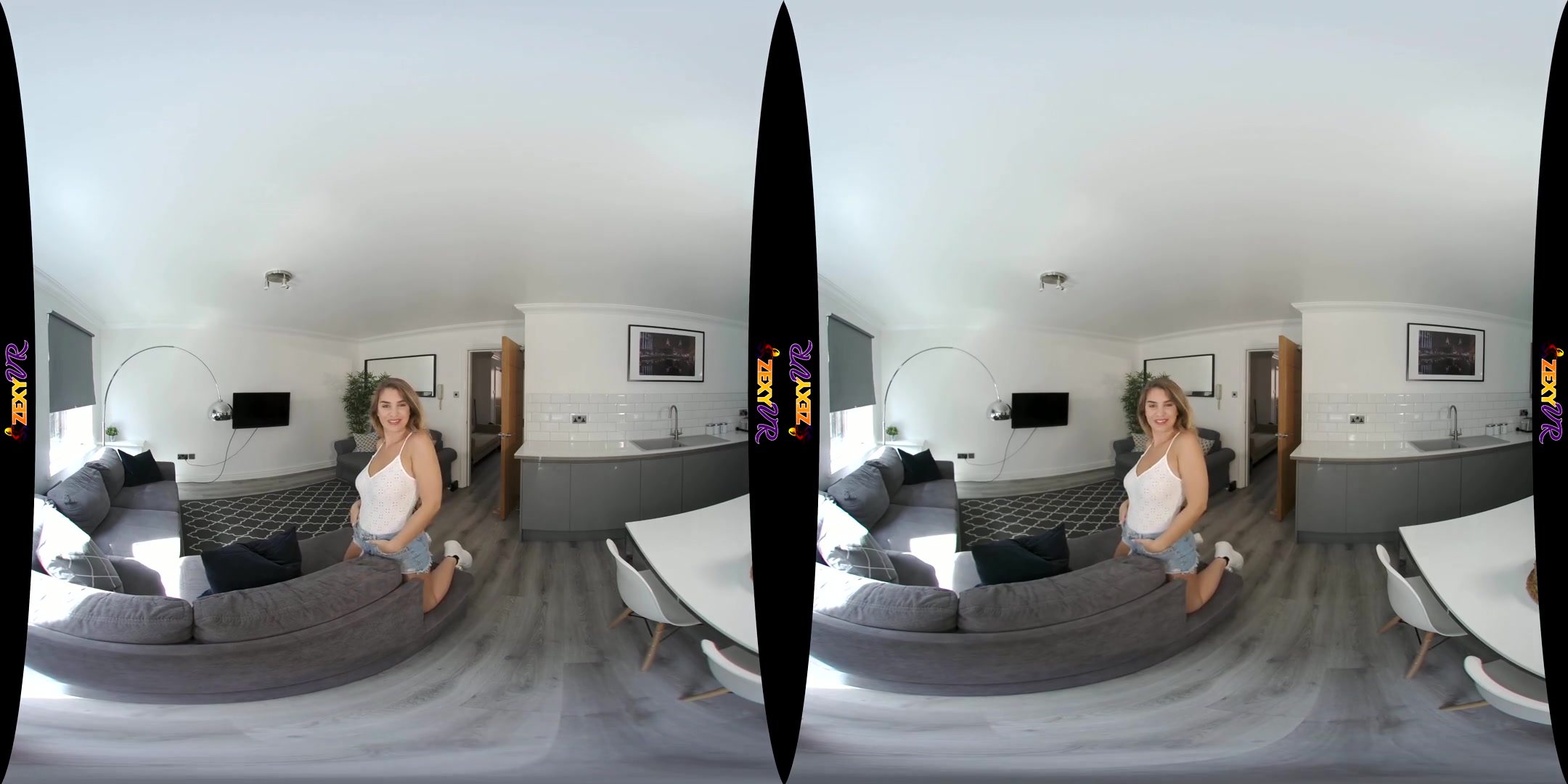 Tight Denim - Hot Young Babe Solo Striptease - SexLikeReal