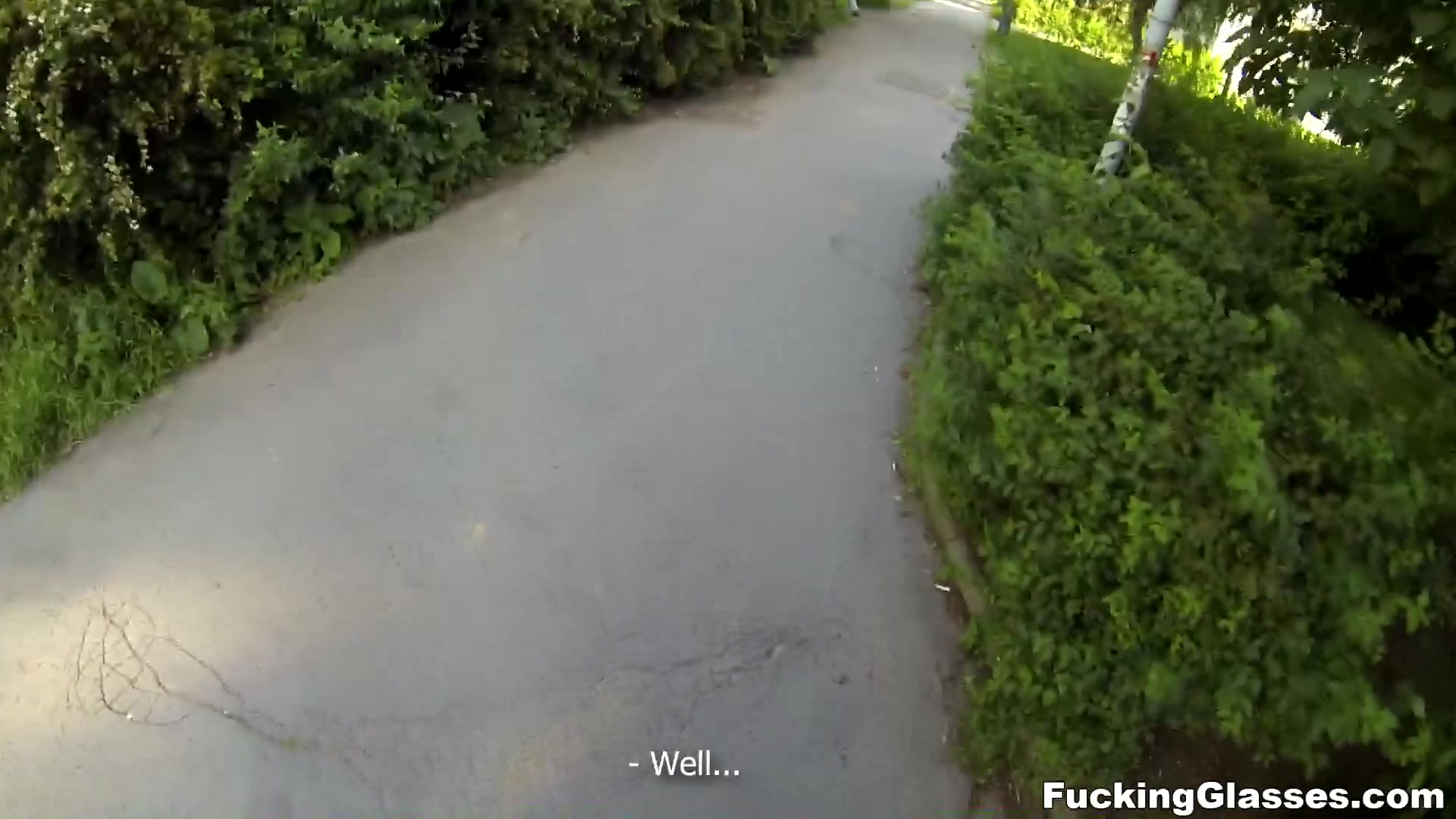 Fucking Glasses - Outdoor fuck in glasses