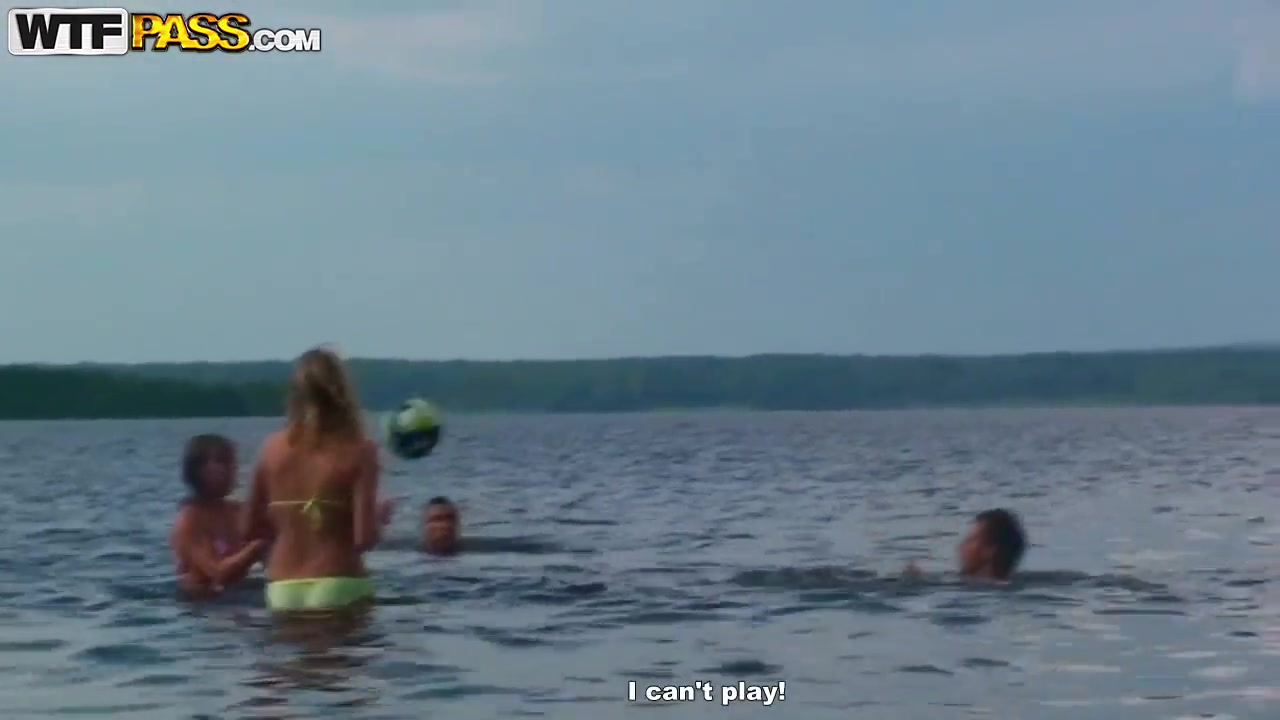 student 18+ friends decided to spend day together near the sea