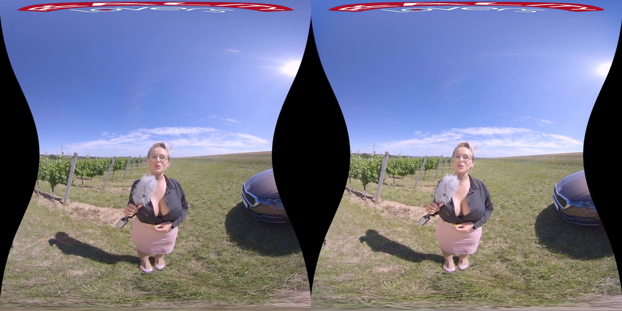Sexy Car Review - Huge Tits Blonde Pornstar Hardcore