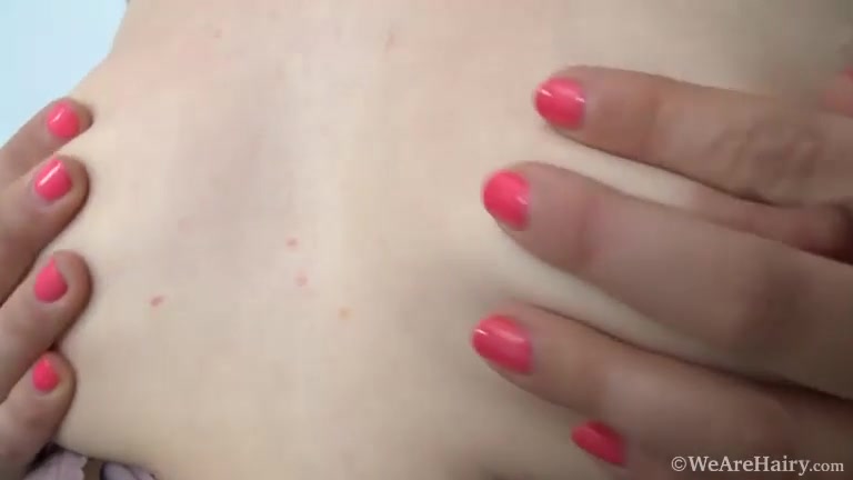 Finishing a call, Kate Anne strips naked for us - Compilation - WeAreHairy