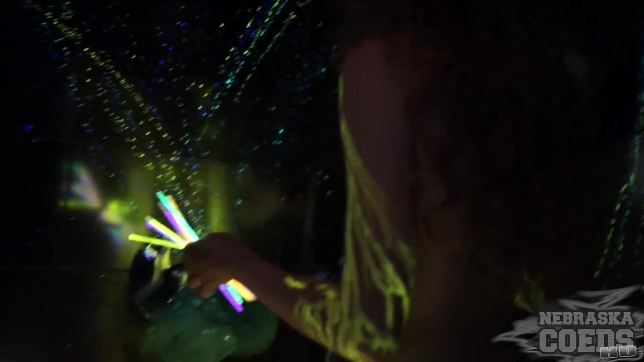 Glowstick Experiment With Areana Behind The Scenes - NebraskaCoeds