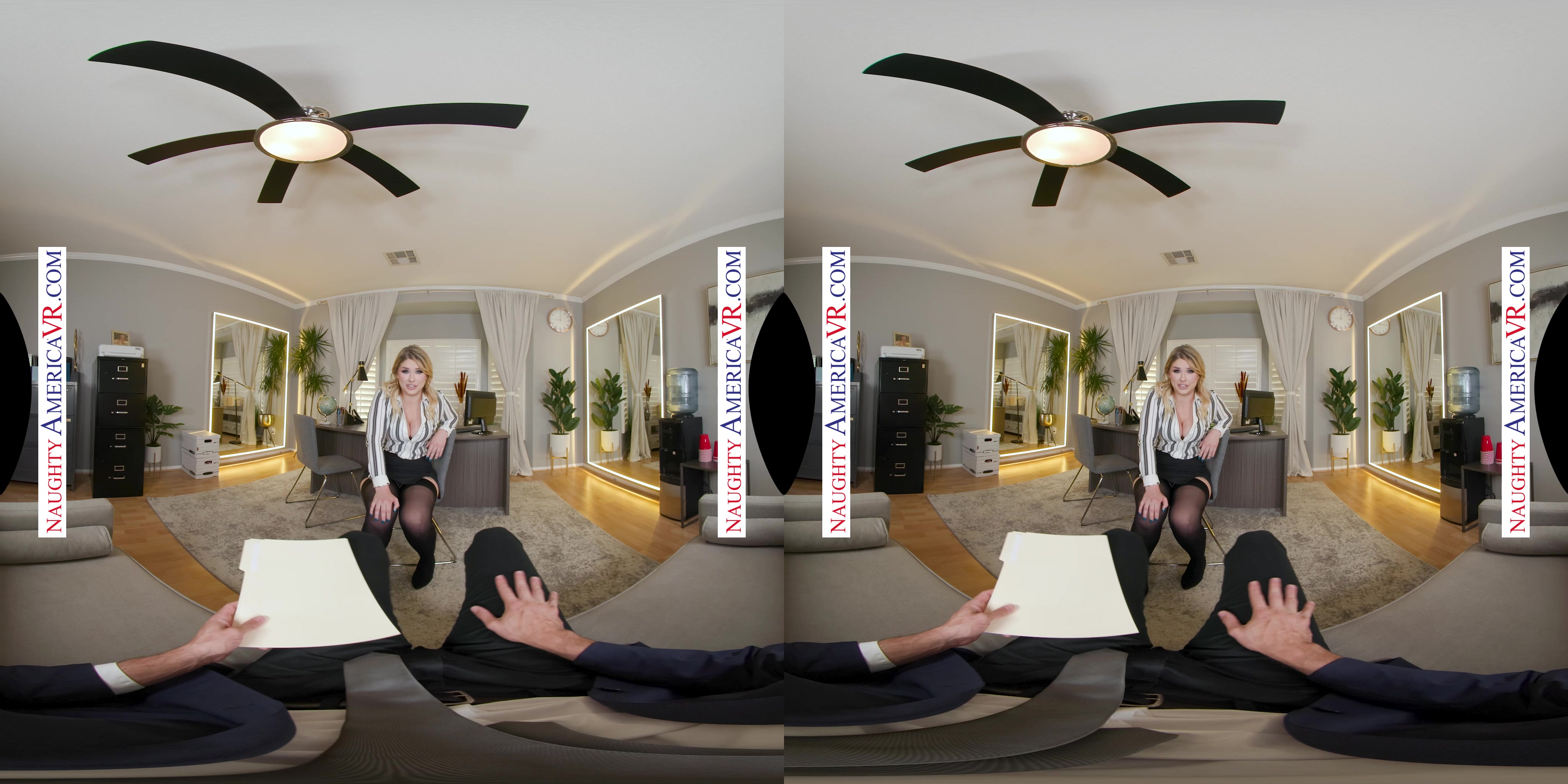 Riley Reign from Human Resources has a 1-on-1 with big dick employee
