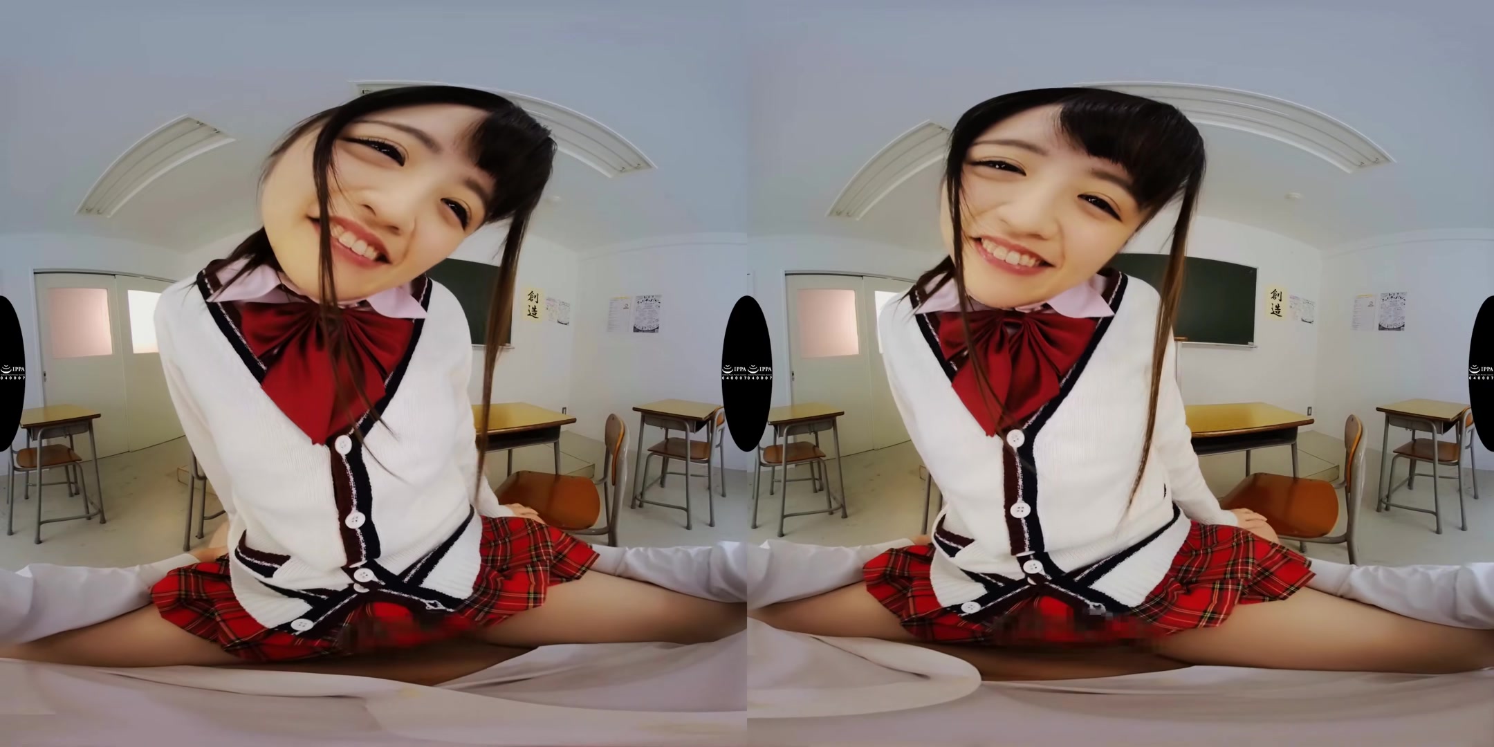 Moe Hazuki - What?! In the Classrom?! - TeppanVR