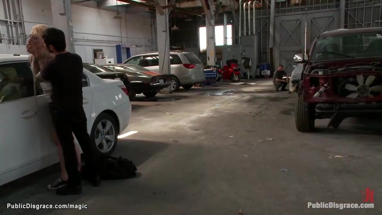 Blondie Anal Sex Nailed In Auto Repair Shop - Tommy Pistol And Dylan Ryan