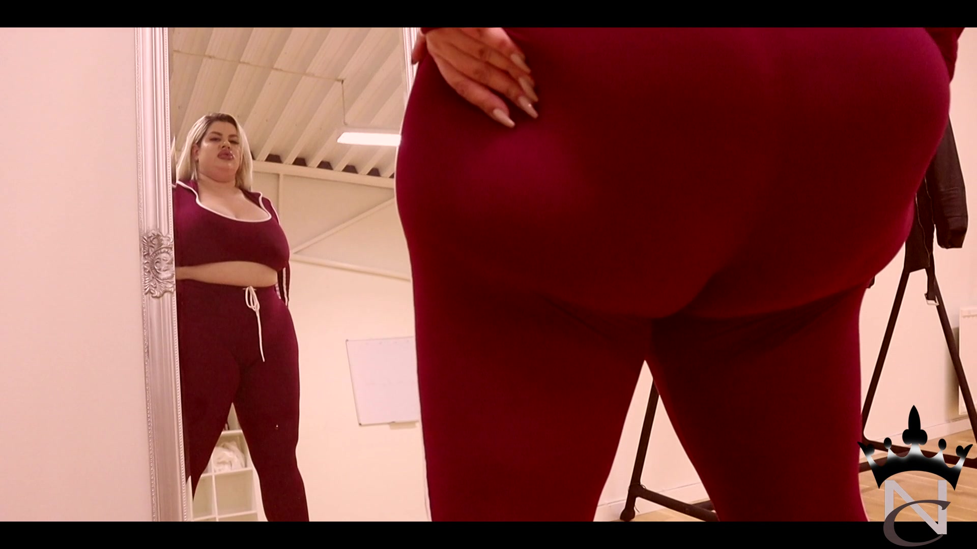 Wine Red Slim Dress - Sex Movies Featuring Natasha Crown