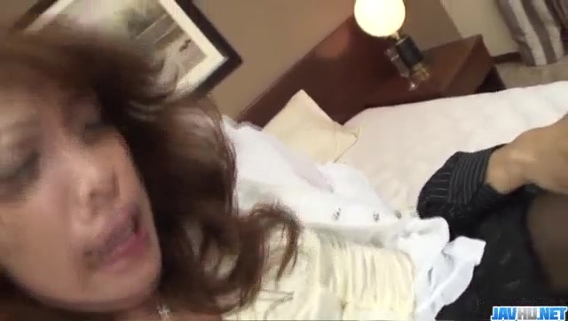 Hard office sex along naughty Japan hottie, Aya Sakuraba