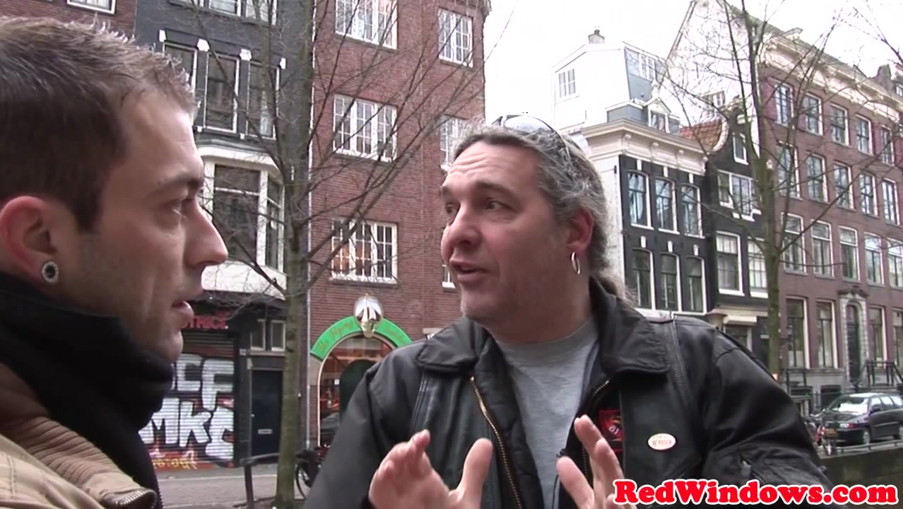 Doggystyled amsterdam hooker fucks tourist