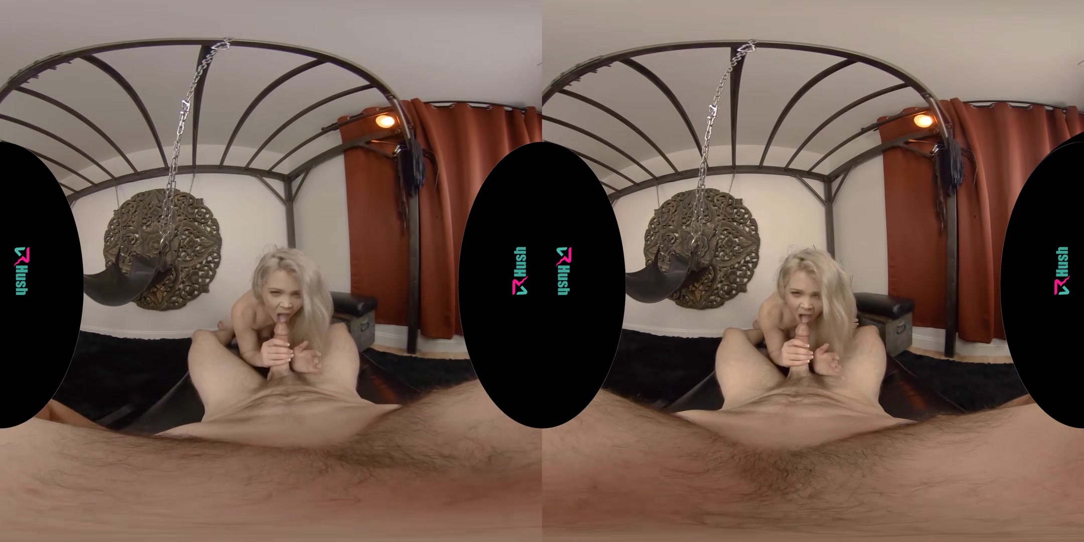 VRHUSH Sexy blonde Kay Carter wants to try out your sex swing