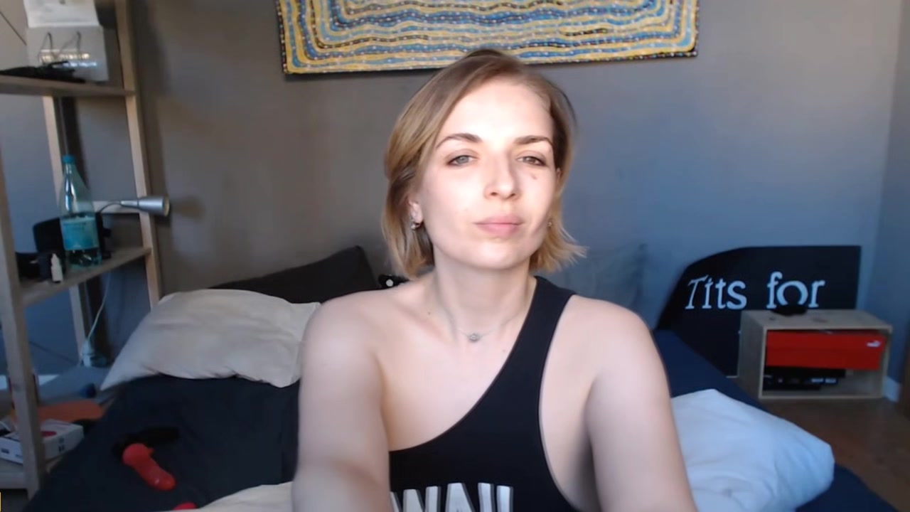 Pretty Russian Babe Sucking Her Partner Till He Cum