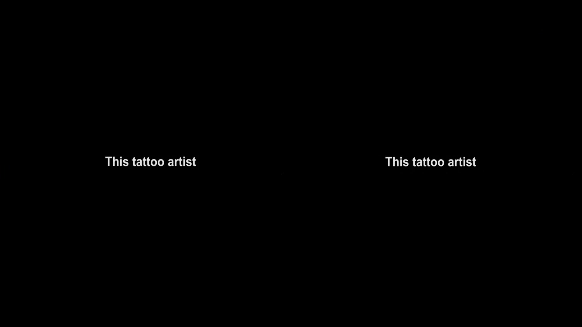 The tattoo artist