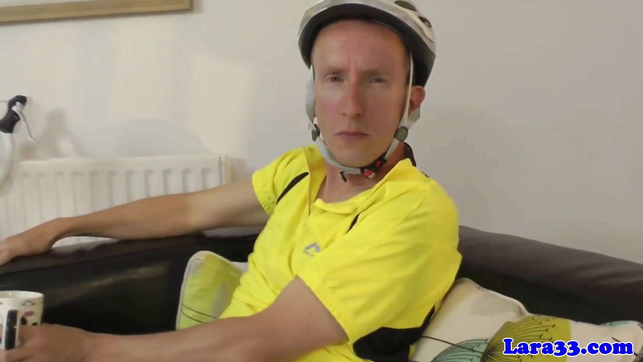 British mature in stockings picks up cyclist for fuck