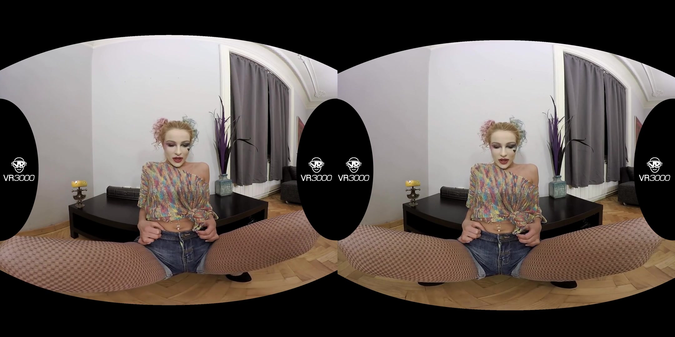 Cherry Kiss in Harley Quinn Footjob - VR3000