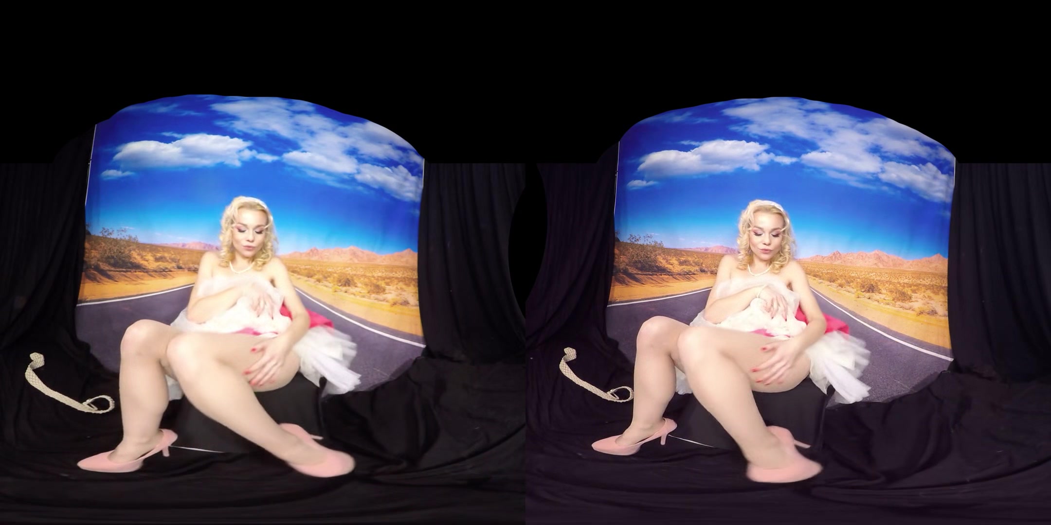 452 - Rebeka Black - Pinup Blonde Solo - SexLikeReal
