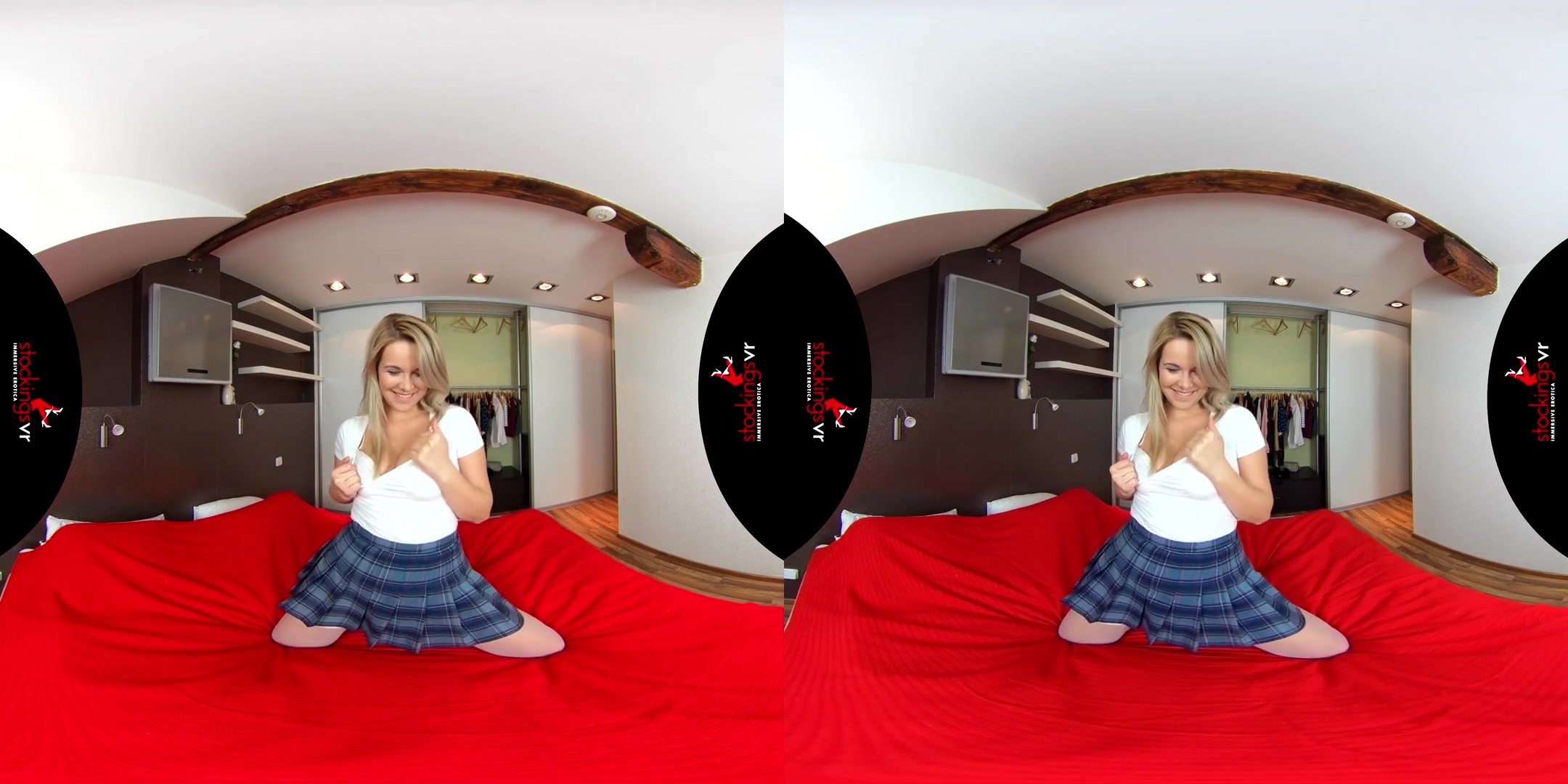 Naughty Julia & Nikky Dream in Teacher's Panty Pet - FFStockings