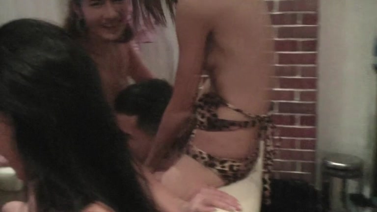 Threesome and orgy at crazy hardcore party