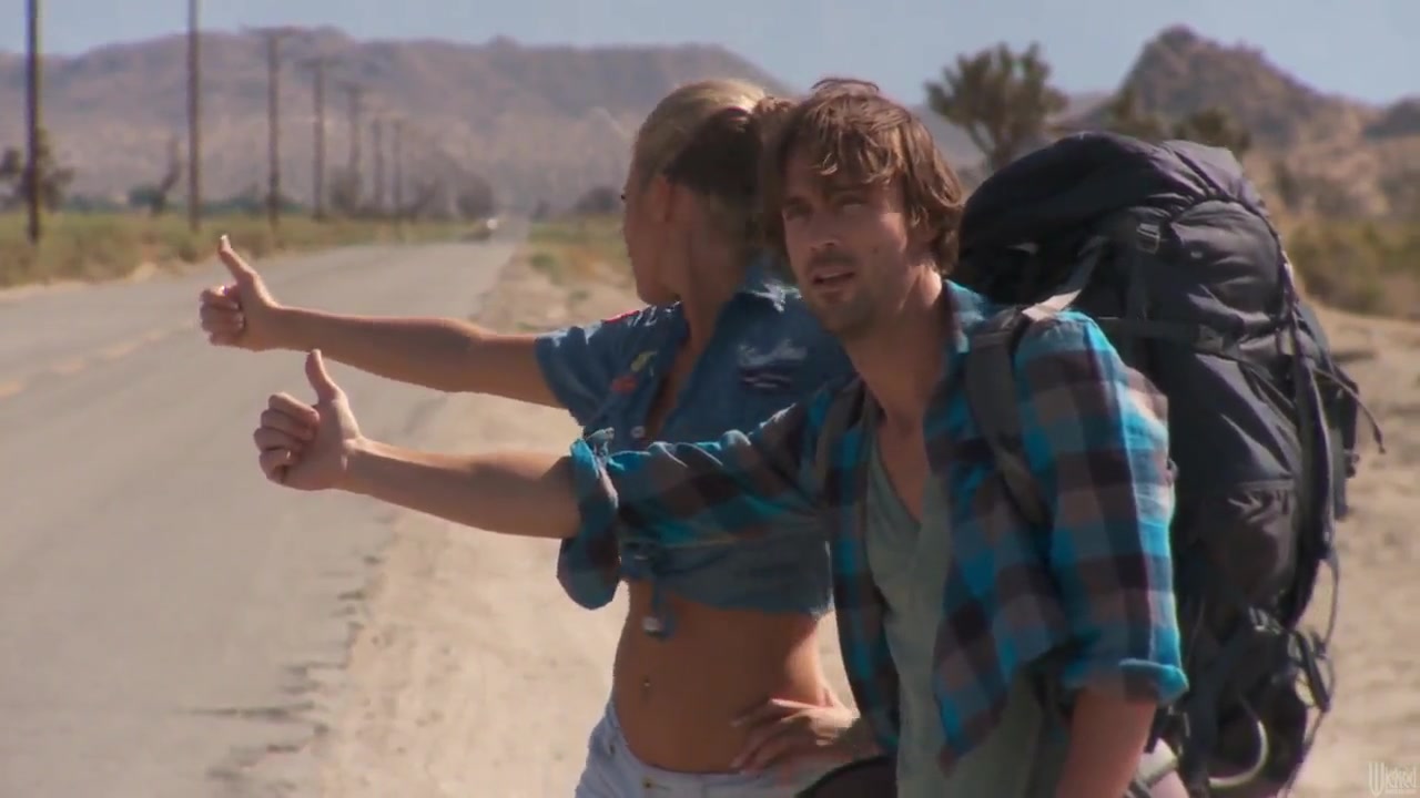 Samantha Saint and her man get busy in a tent in the middle of nowhere