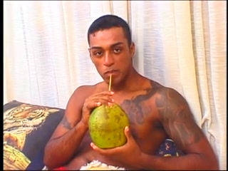 Tattooed latina guy drills with girl tranny