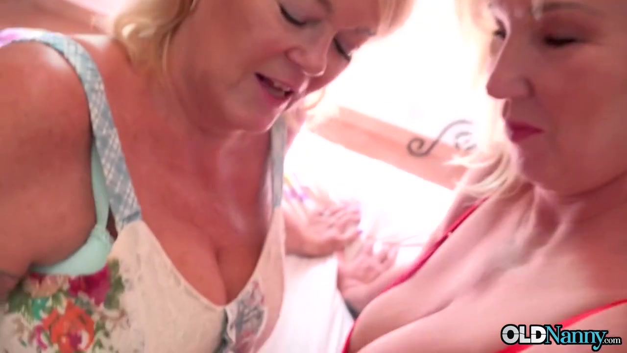 Two Blonde Matures Having Fun Together