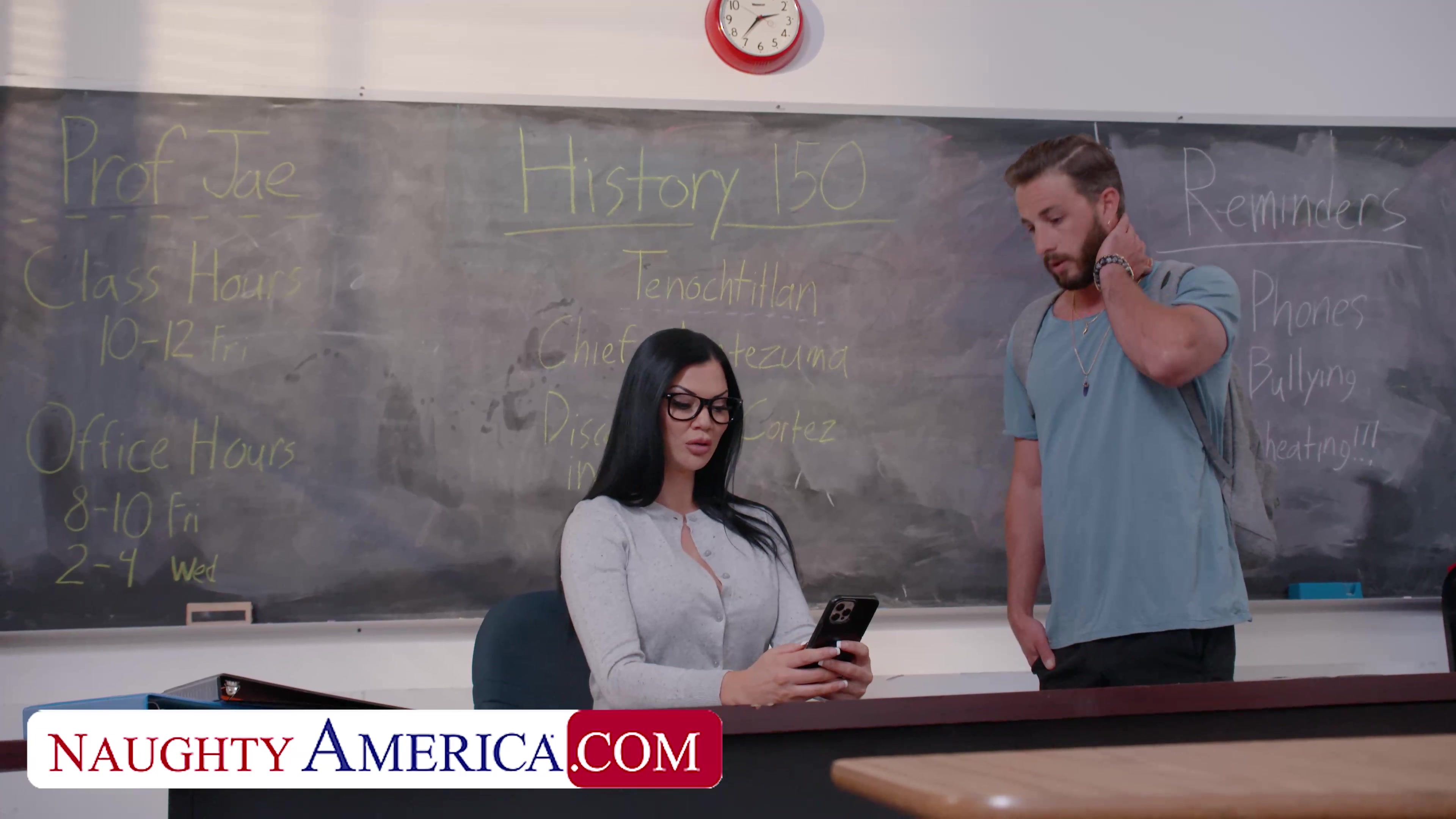 Sexy Professor Jasmine Jae Will teach her student 18+ a lesson he wont forget!
