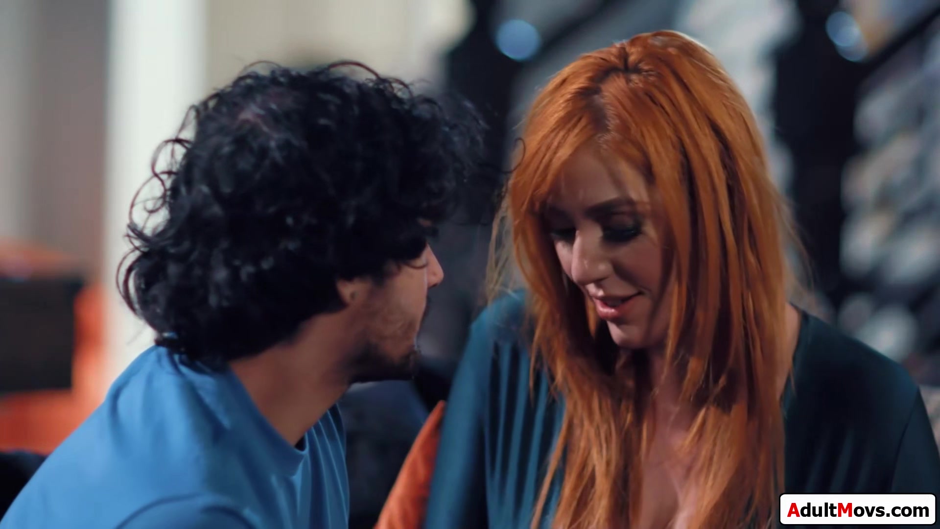 Busty redhead milf shrink gets hairy pussy licked by client