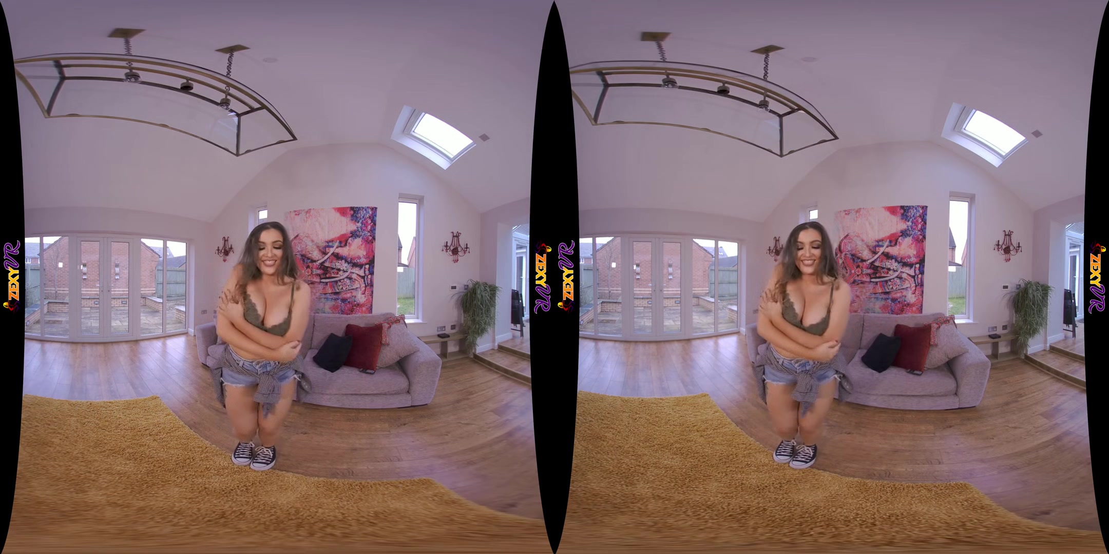 Striptease Deal - Busty Brunette Strips for You