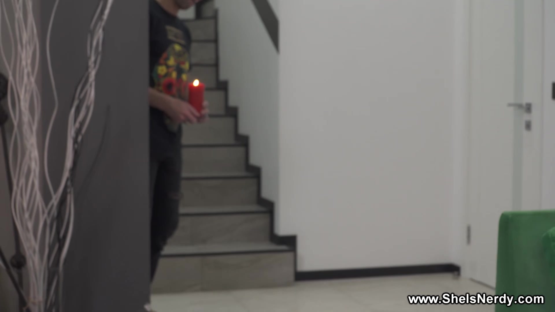 She Is Nerdy - Lana Broks - Sexy book rat spanking & fuck