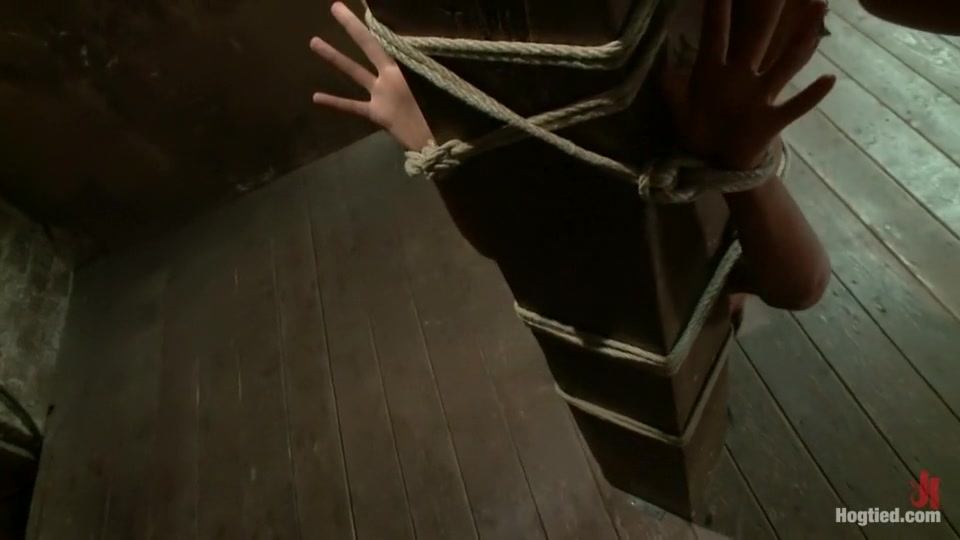 Hot and Tight Skin Diamond Pushed To The MAX At HogTied.com