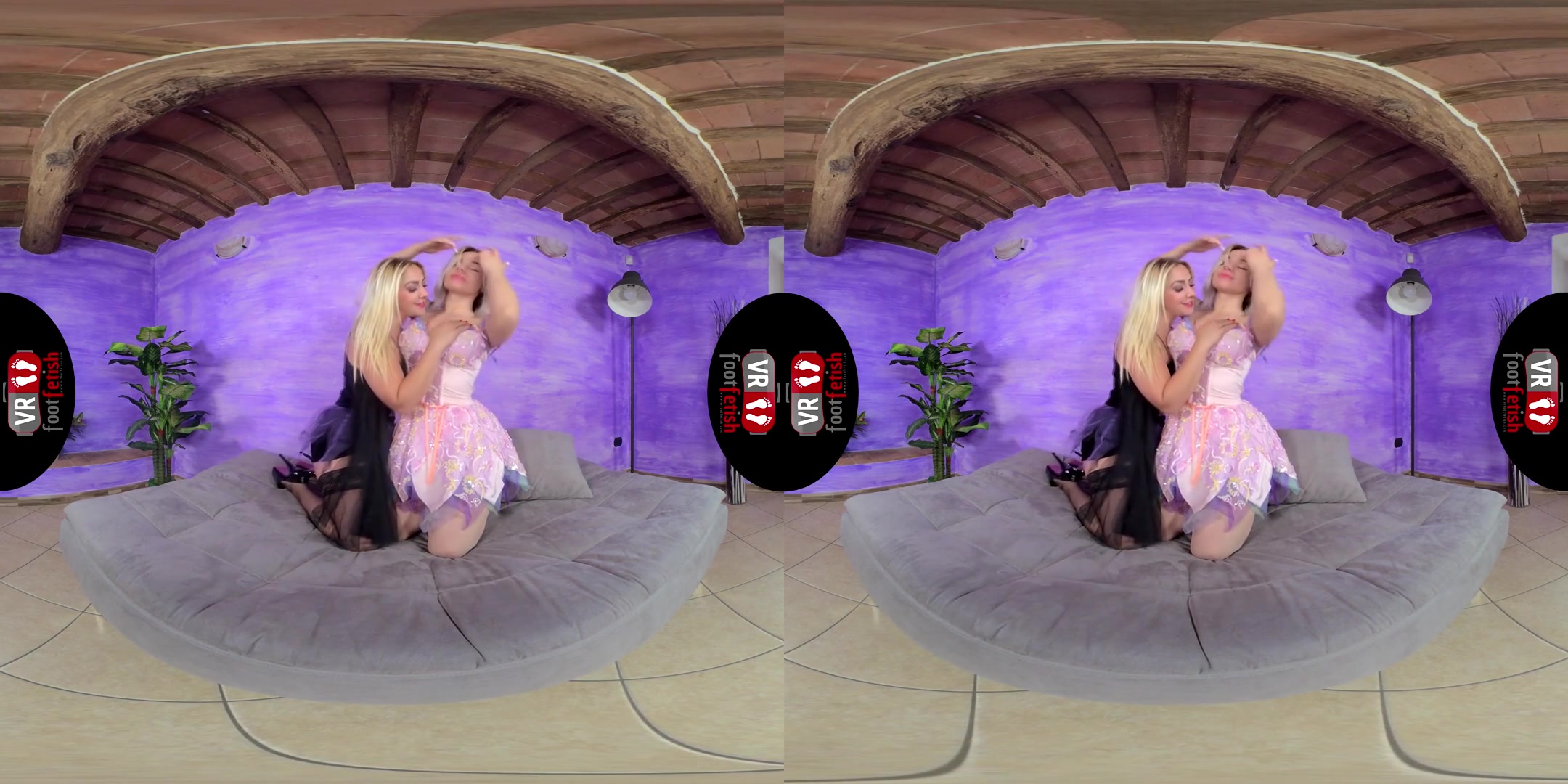 Pamela Strong And Lara Blonde Bring Your Sexual Fantasies To Life; Lesbian Foot Fetish Leg Worship 3D Porn