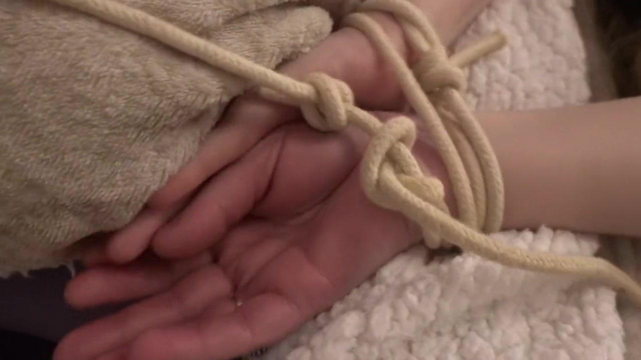 Wife In School Uniform Tied To Bed