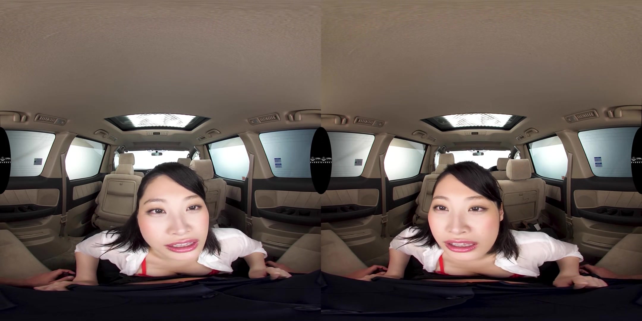 Horny Wet Slut in the Car - Hot Babe Wet Shirt Fucking in the Car JAV VR