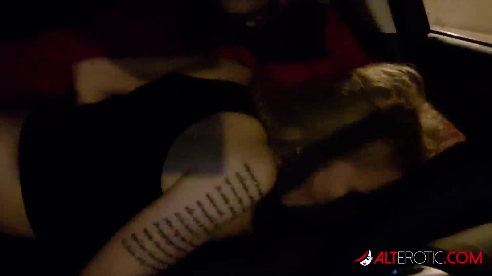 Jay Jay Giving a Hot Blowjob in a Car - AltErotic