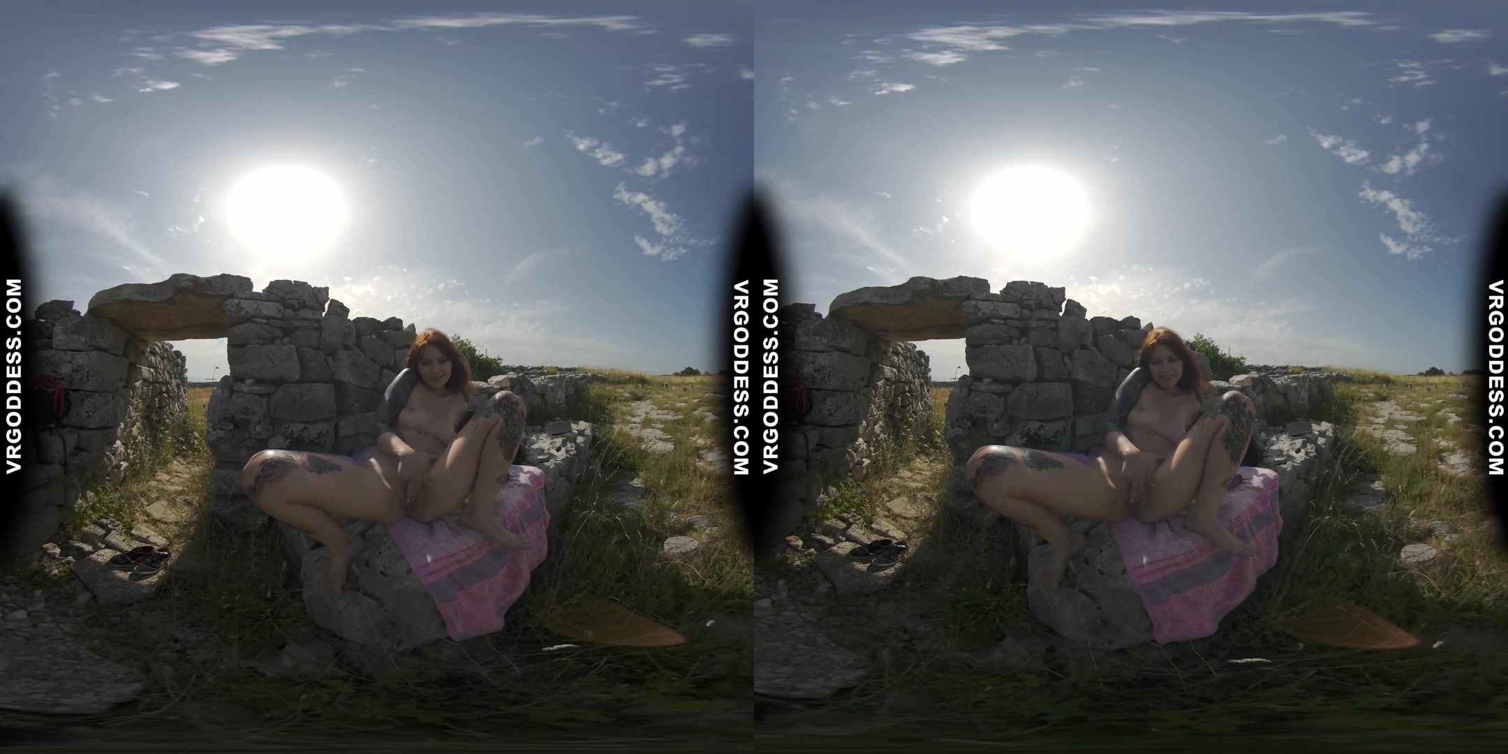 Hot Tattoo Babe Cherri Masturbating With Dildo In Ancient Ruins Rfo Risky Public Masturbation