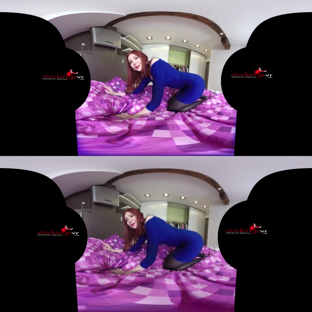 Kattie Gold in Rip My Nylons A Katy Gold Video - StockingsVR
