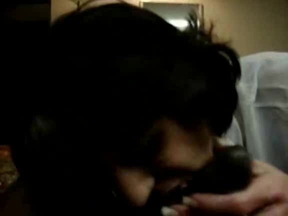 Mature woman barely fills a fat black dick in her mouth