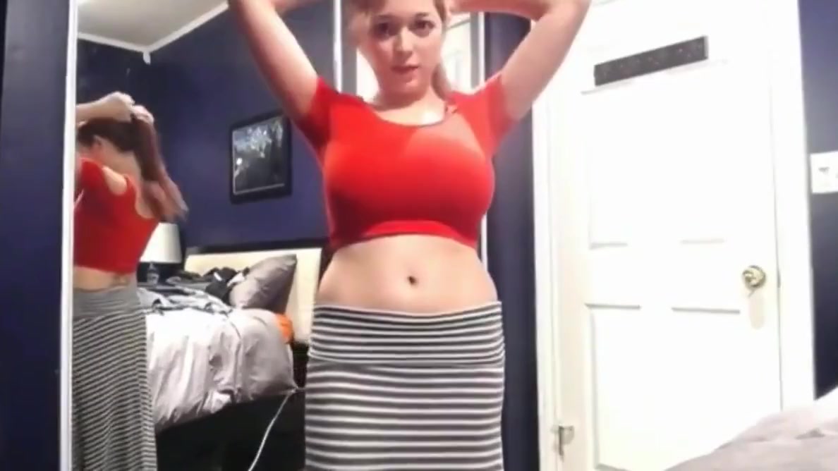 Delightful Redhead College Bitch Flashing Her Perfect Boobs