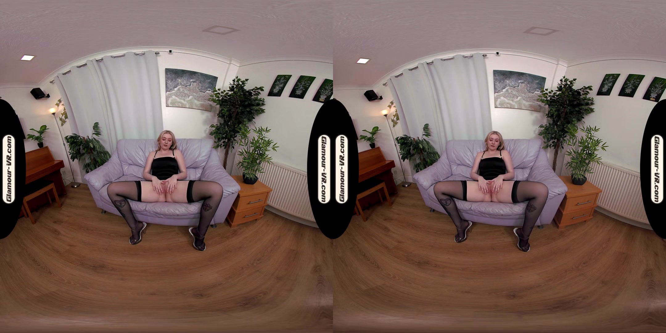 Em Yang In Little Black Dress & Black Stockings With Special Tease Treat For You - 8k Vr