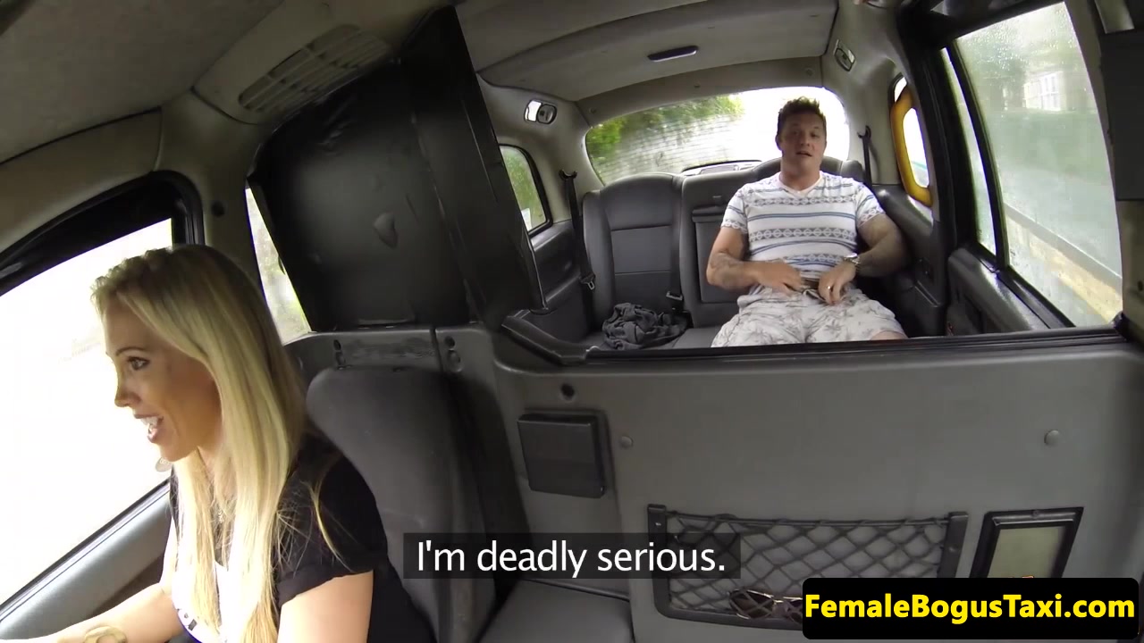 Female taxi driver spunked on bigtits