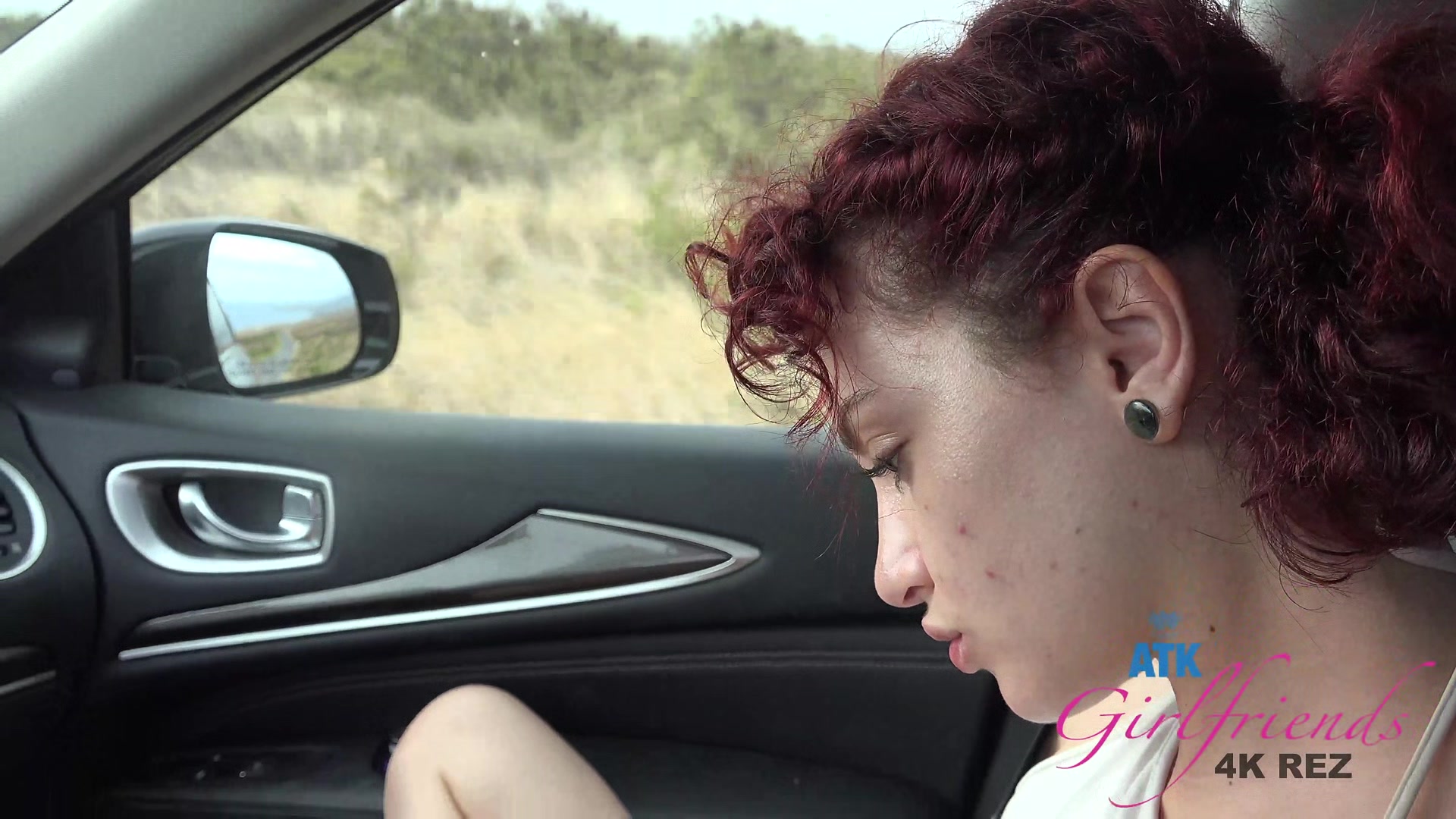 Lola Plays With Herself For Daddy In The Car, And Can't Wait To Get Your Cock