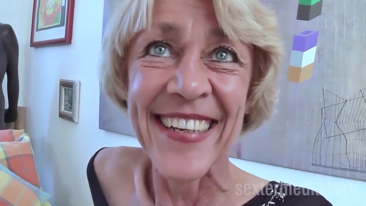 Horny Granny Masturbating