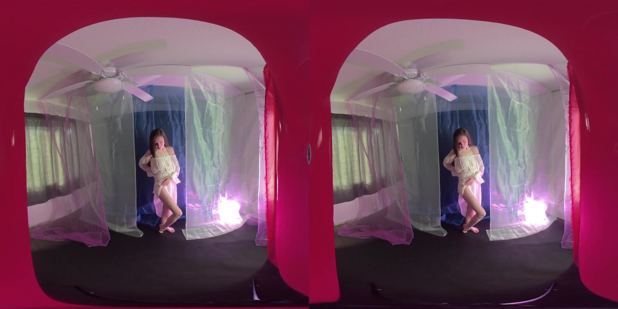 Curtains - Emily Bloom in a Solo Tease - SexLikeReal